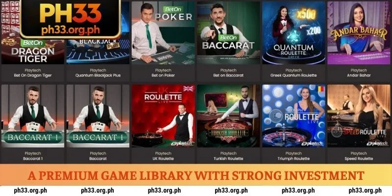 A premium game library with strong investment in quality