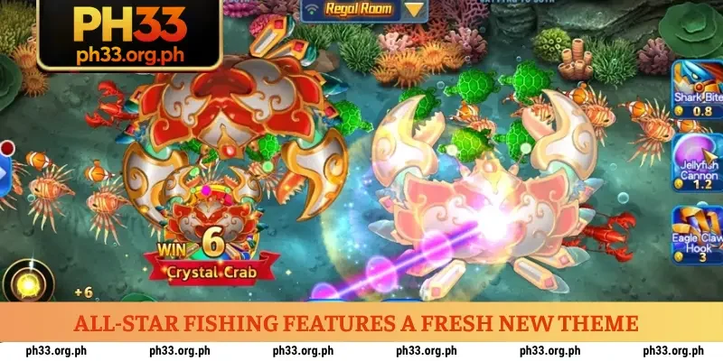 All-Star Fishing features a fresh new theme