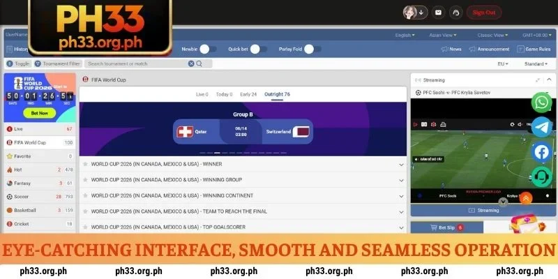 Eye-catching interface, smooth and seamless operation