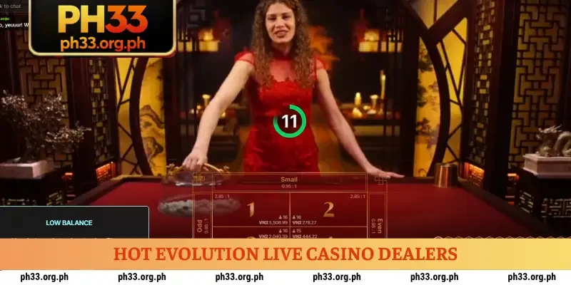 Hot Evolution Live Casino dealers