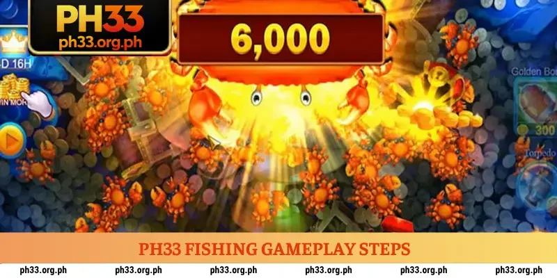 PH33 fishing gameplay steps