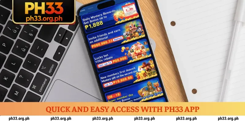 Quick and easy access with PH33 app