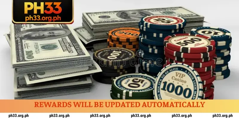 Rewards will be updated automatically